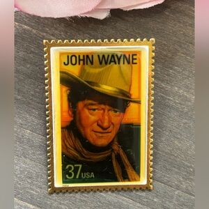 John Wayne Collectible Stamp Pin